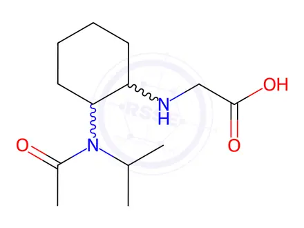 Chemical structure of 2-((2-(N-Isopropylacetamido)cyclohexyl)amino)acetic acid