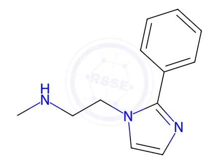 Chemical structure of N-Methyl-2-(2-phenyl-1H-imidazol-1-yl)ethanamine dihydrochloride