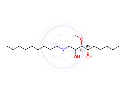 Chemical structure of (3S,4R)-3-Methoxy-1-(nonylamino)nonane-2,4-diol