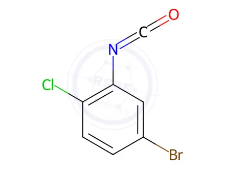 Chemical structure of 5-Bromo-2-chlorophenylisocyanate