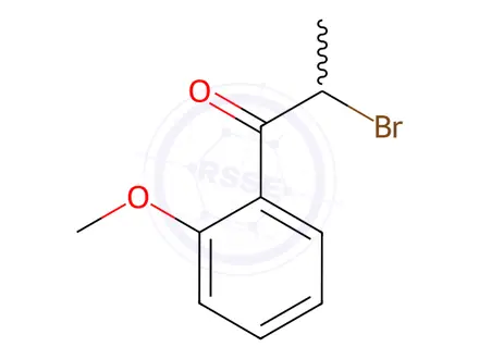 Chemical structure of 2-bromo-2-methoxypropiophenone