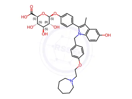 Chemical structure of Bazedoxifene Impurity 5