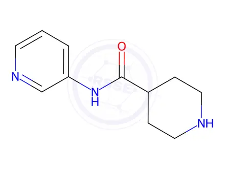 Chemical structure of N-(Pyridin-3-yl)piperidine-4-carboxamide Dihydrochloride