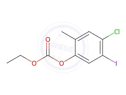 Chemical structure of 4-Chloro-5-iodo-2-methylphenyl ethylcarbonate