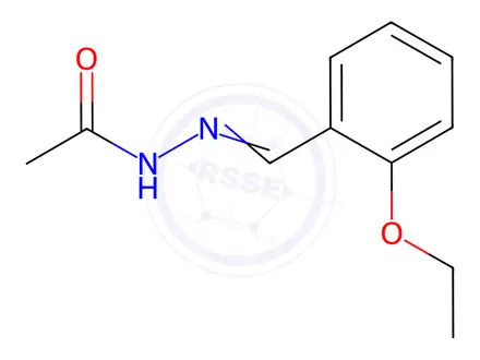 Chemical structure of Acetic acid, [(2-ethoxyphenyl)methylene]hydrazide (9CI)
