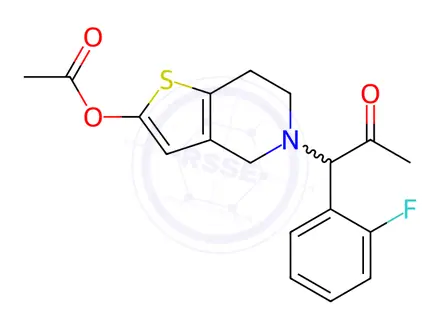 Chemical structure of Prasugrel Acetyl Impurity