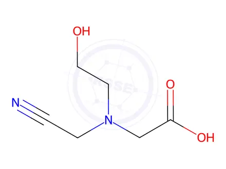 Chemical structure of Glycine, N-(cyanomethyl)-N-(2-hydroxyethyl)-(9CI)