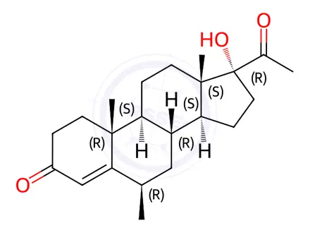 Chemical structure of Progesterone Impurity 64