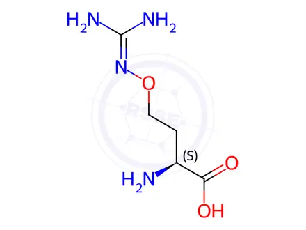 Chemical structure of L-(+)-CANAVANINE SULFATE MONOHYDRATE 9&