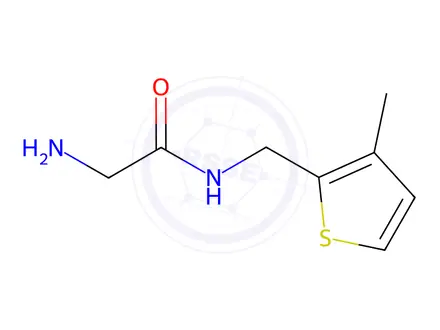Chemical structure of 2-Amino-N-((3-methylthiophen-2-yl)methyl)acetamide