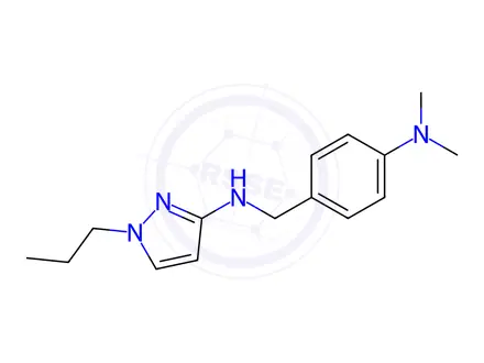 Chemical structure of N-[4-(dimethylamino)benzyl]-1-propyl-1H-pyrazol-3-amine