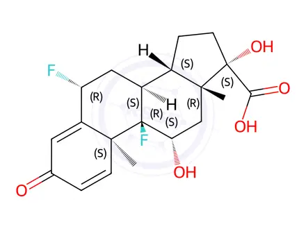 Chemical structure of Difluprednate Impurity 1