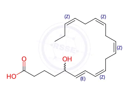 Chemical structure of 5-Hydroxyeicosapentaenoic acid