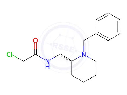 Chemical structure of N-((1-Benzylpiperidin-2-yl)methyl)-2-chloroacetamide