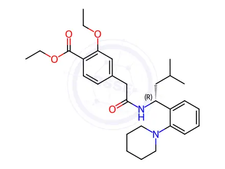 Chemical structure of Repaglinide Impurity 8