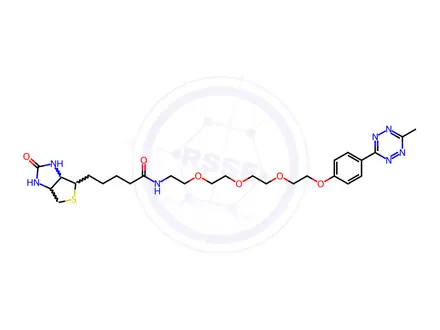 Chemical structure of Biotin-PEG4-methyltetrazine