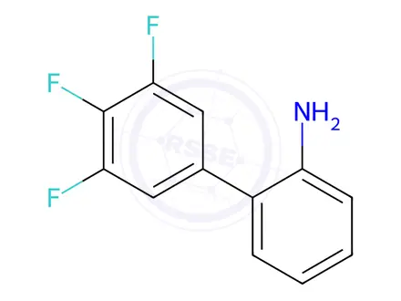 Chemical structure of 3',4',5'-Trifluoro-[1,1'-biphenyl]-2-amine