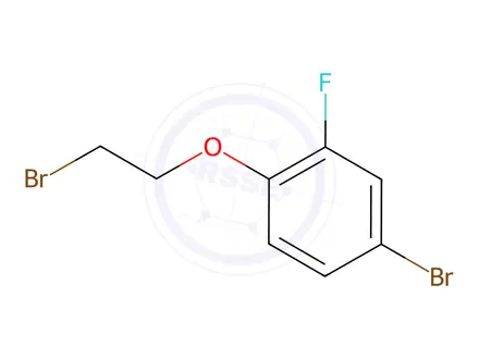 Chemical structure of 4-Bromo-1-(2-bromoethoxy)-2-fluorobenzene