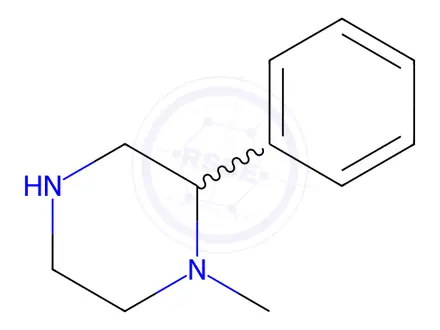 Chemical structure of 1-Methyl-2-phenyl-piperazinehydrochloride