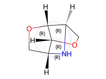 Chemical structure of (1S,3S,6R,7R)-5,8-dioxa-2-azatricyclo[4.3.0.03,7]nonane