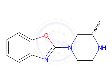 Chemical structure of 2-(3-Methyl-piperazin-1-yl)-benzooxazole hydrochloride