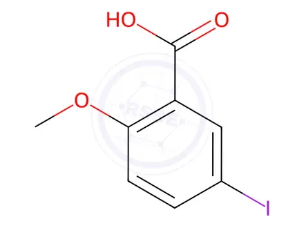 Chemical structure of 5-IODO-2-METHOXYBENZOIC ACID