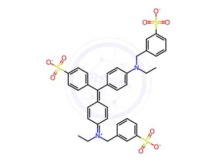 Chemical structure of Light Green SF Yellowish