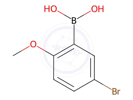 Chemical structure of (5-Bromo-2-methoxyphenyl)boronic acid