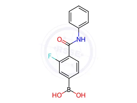 Chemical structure of (3-Fluoro-4-(phenylcarbamoyl)phenyl)boronic acid