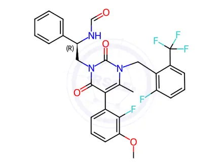 Chemical structure of Elagolix Sodium Impurity 25