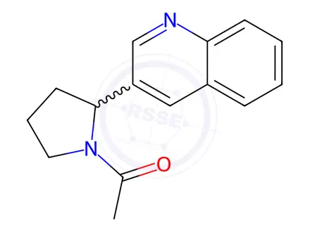 Chemical structure of 1-(2-(Quinolin-3-yl)pyrrolidin-1-yl)ethanone