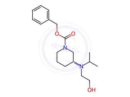 Chemical structure of Benzyl 3-((2-hydroxyethyl)(isopropyl)amino)piperidine-1-carboxylate