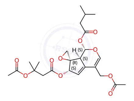 Chemical structure of Acevaltrate
