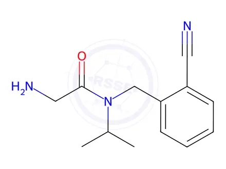 Chemical structure of 2-Amino-N-(2-cyanobenzyl)-N-isopropylacetamide
