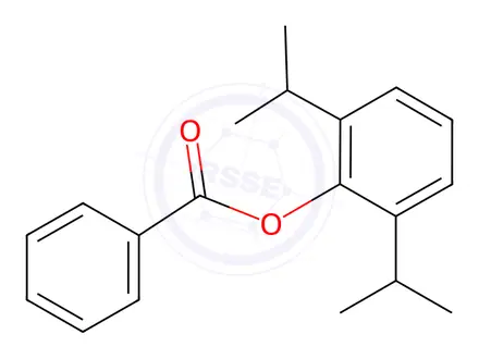 Chemical structure of Propofol