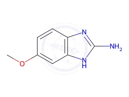 Chemical structure of 2-Amino-5-methoxybenzimidazole