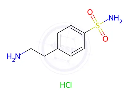 Chemical structure of 4-(2-Aminoethyl)benzenesulfonamide hydrochloride
