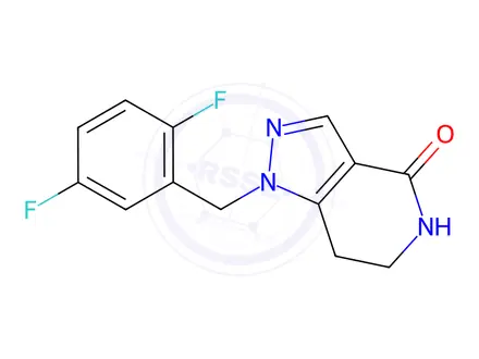 Chemical structure of 1-(2,5-Difluorobenzyl)-1,5,6,7-tetrahydro-4H-pyrazolo[4,3-c]pyridin-4-one