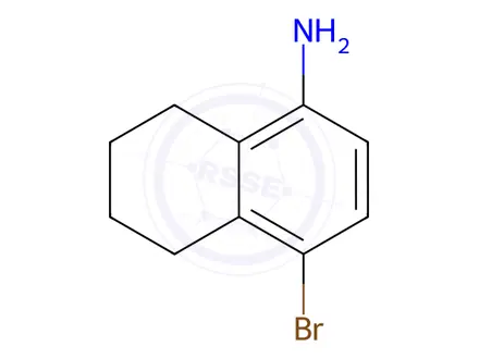 Chemical structure of 1-Naphthalenamine, 4-bromo-5,6,7,8-tetrahydro-