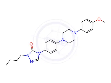 Chemical structure of Itraconazole Impurity 26
