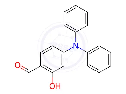 Chemical structure of BENZALDEHYDE, 4-(DIPHENYLAMINO)-2-HYDROXY-