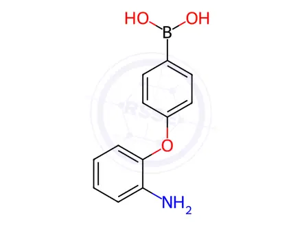 Chemical structure of (4-(2-Aminophenoxy)phenyl)boronic acid hydrochloride