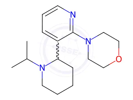 Chemical structure of 4-(3-(1-Isopropylpiperidin-2-yl)pyridin-2-yl)morpholine