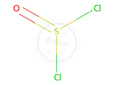 Chemical structure of Thionyl chloride