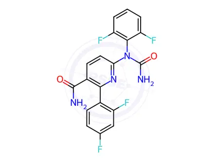Chemical structure of VX-702