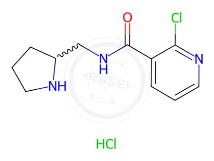 Chemical structure of 2-Chloro-N-pyrrolidin-2-ylMethyl-nicotinaMide hydrochloride