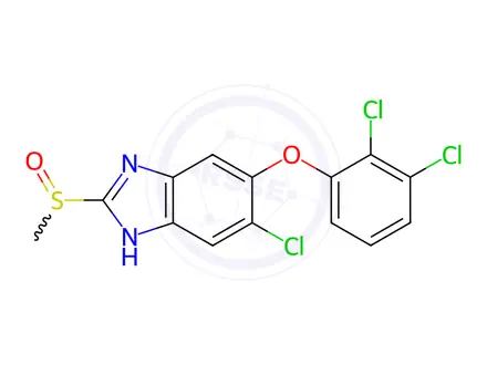 Chemical structure of Triclabendazole sulfoxide