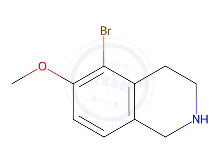 Chemical structure of Isoquinoline, 5-bromo-1,2,3,4-tetrahydro-6-methoxy-