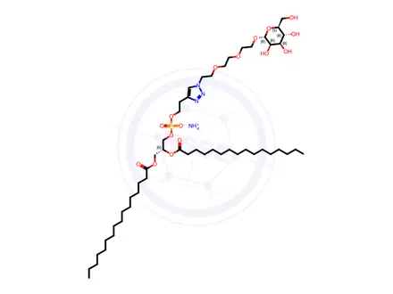 Chemical structure of 16:0 PA-PEG3-mannose