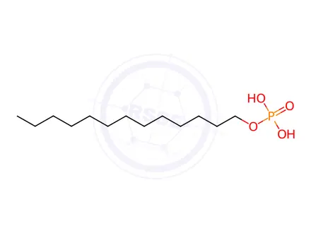 Chemical structure of tridecyl dihydrogen phosphate, compound with 2-ethyl-1-hexylamine (1:2)